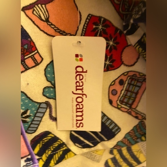 3 for $15 💜 Dearfoams Vanilla Snow Day Pajama Top - Picture 2 of 9